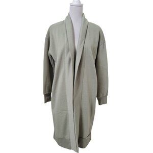 Women's Light Green Open Front Cardigan
